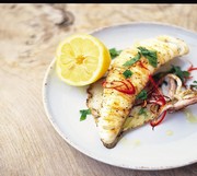 Chargrilled whole squid with chilli & mint