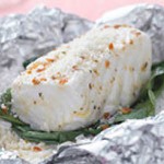 Fl&eacute;tan &agrave; la florentine en papillote