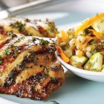 Poulet &agrave; la bi&egrave;re et salade de lentilles