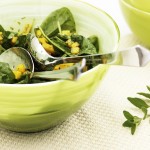Salade d'épinards et mangues