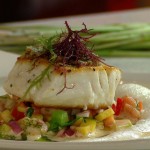 Fl&eacute;tan frais po&ecirc;l&eacute; au sel d'algue