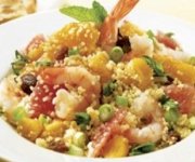 Couscous aux crevettes et aux agrumes