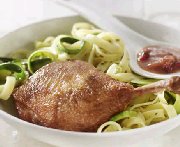 Duck with Cranberry and Pomegranate Sauce