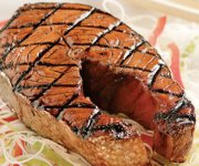 Darnes de saumon grill&eacute;es teriyaki