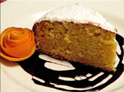 Gâteau à l'orange et à l'huile d'olive et sirop de Chianti