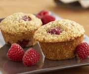 Muffins à l'avoine et aux framboises