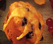 Muffins glac&eacute;s aux bleuets et &agrave; l'orange