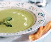 Minty Green Pea and Buttermilk Soup